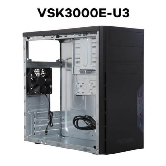 Ohišje Antec VSK3000E U3 MidiATX - črna