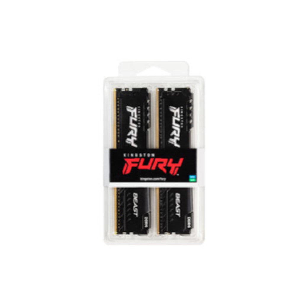 DDR4 64GB 3600MHz CL18 KIT (2x32GB) Kingston Fury Beast XMP2.0 1,35V Gaming črna (KF436C18BBK2/64)
