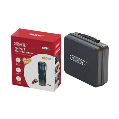 Prenosni kavni aparat HiBREW H4A-premium 80W 3v1 s torbo za prenašanje in dodatki (glej opis)