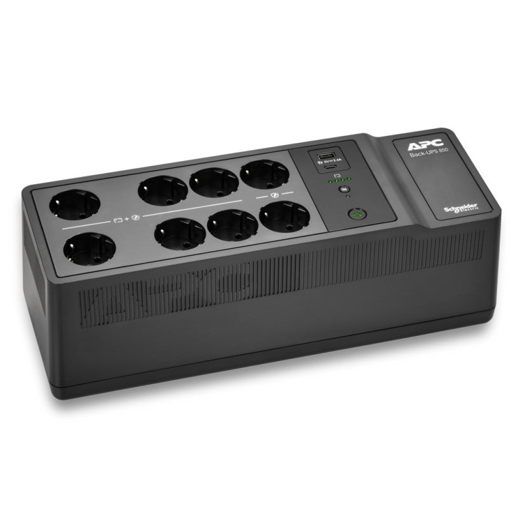 UPS APC Back-UPS Line-Interactive 850VA/520W 230V 92VAh 8x220V USB (BE850G2-GR_SL*)