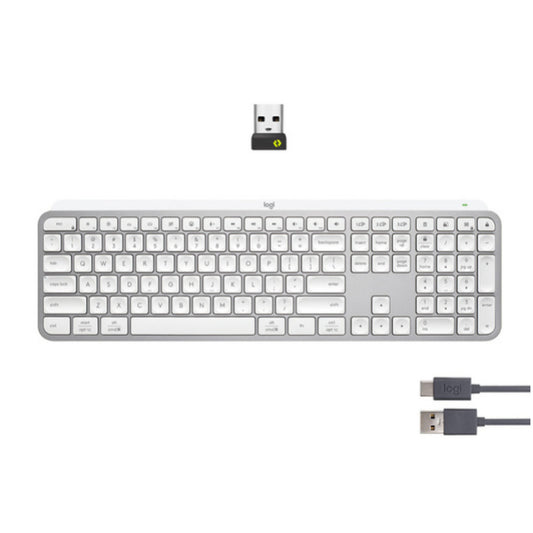 Tipkovnica Bluetooth + USB Logitech MX Keys S UK | SLO gravura siva LED osvetlitev (920-011588)