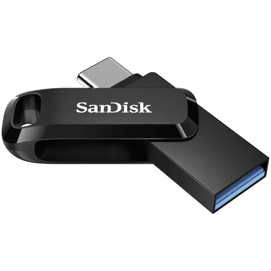 Spominski ključek 64GB USB-C USB3.2 Sandisk Dual Drive Go 150MB/s plastičen vrtljiv črn (SDDDC3-064G-G46)