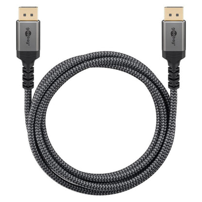 Kabel DisplayPort(m)=>DisplayPort(m) v1.4 2,00m 8K/60Hz pozlačeni konektorji črn Goobay (65265)