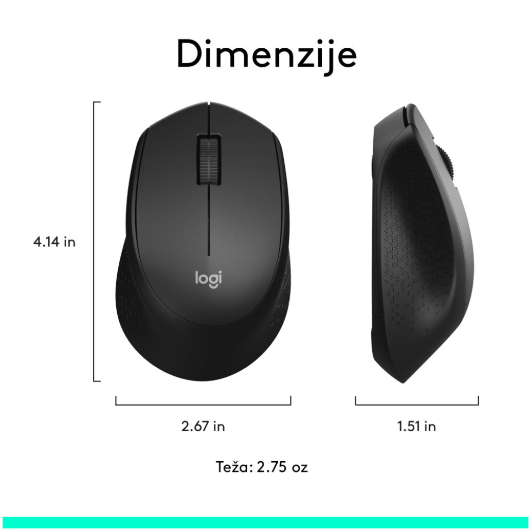Tipkovnica  +MIŠ Logitech Brezžična Desktop MK345 Combo, SLO gravura (920-006489)