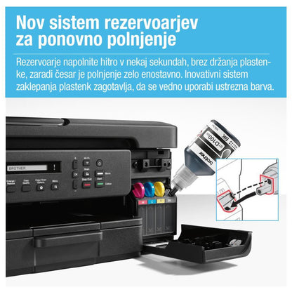 Tiskalnik multifunkcijski brizgalni barvni Brother DCP-T730DW A4 duplex tisk enostransko skeniranje USB WiFi 16ppm (DCPT730DWYJ1)