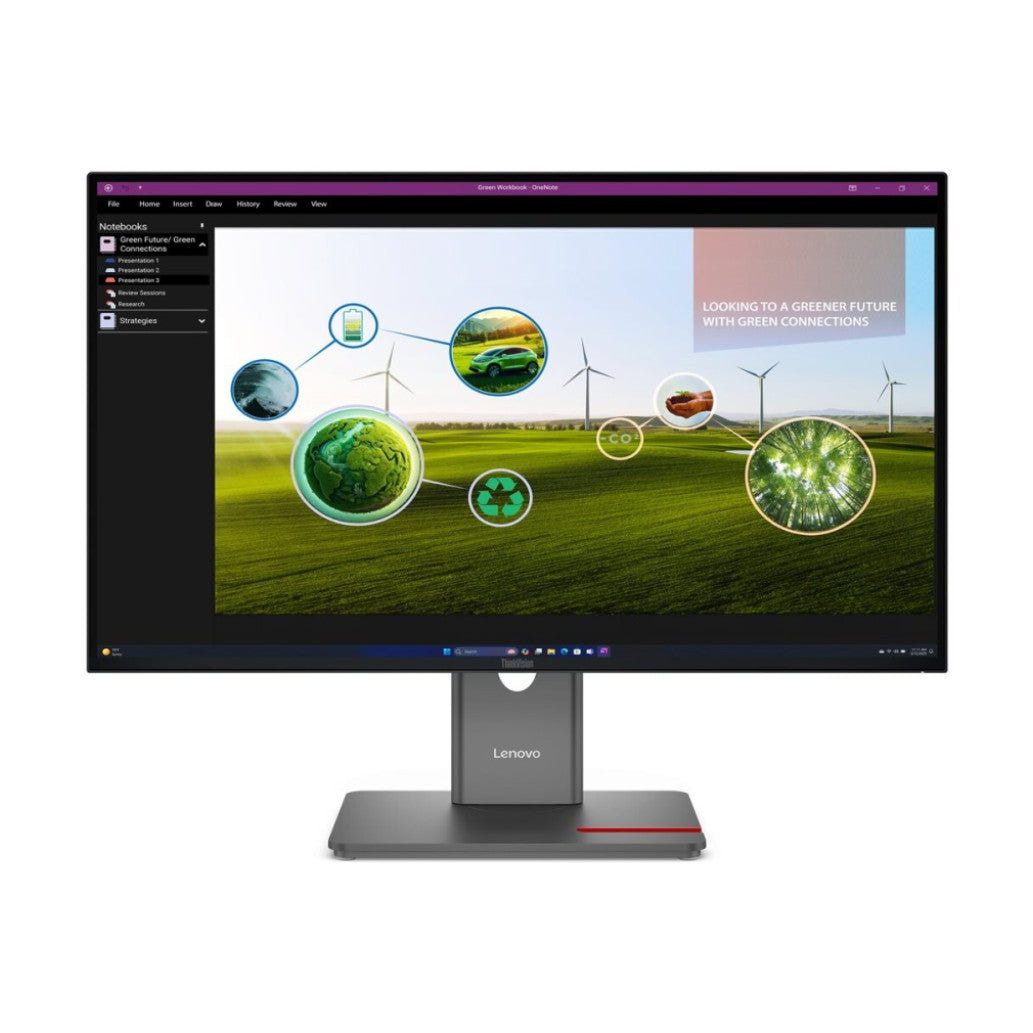 Monitor Lenovo 68,6 cm (27,0") P27Q-40 2560x1440 120Hz IPS 4ms HDMI DisplayPort DP-Out 3xUSB3.2 USB-C-Out Pivot  DCI-P3-98% HDR10 ThinkVision