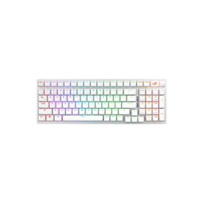 Gaming Tipkovnica brezžična, bluetooth, USB Asus ROG Strix Scope II 96 US | bela RGB (90MP037A-BKUA30)