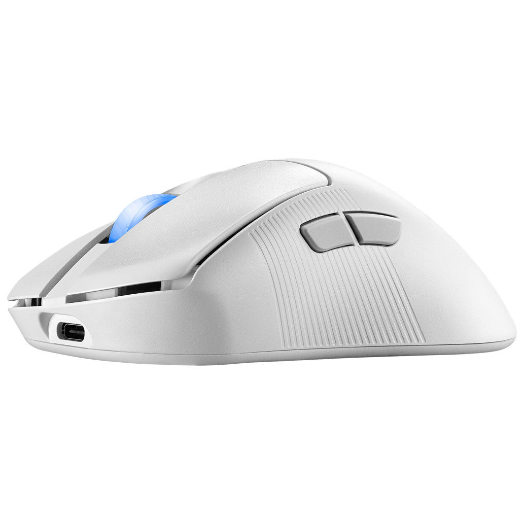 Miš Asus brezžična + Bluetooth USB-C Keris II Ace optična gaming AimPoint 4200DPI bela (90MP03N0-BMUA10)