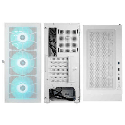 Ohišje Kolink OBSERVATORY HF MESH MidiATX - bela ARGB