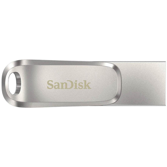 Spominski ključek 32GB USB 3.2/USB-C Sandisk Ultra Dual Luxe 150MB/s kovinski vrtljiv srebrn (SDDDC4-032G-G46)