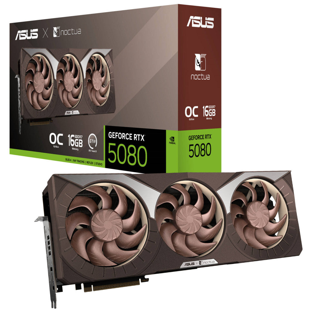 Grafična kartica nVidia RTX5080 Asus Noctua OC Edition - 16GB GDDR7 (90YV0M32-M0NA00)