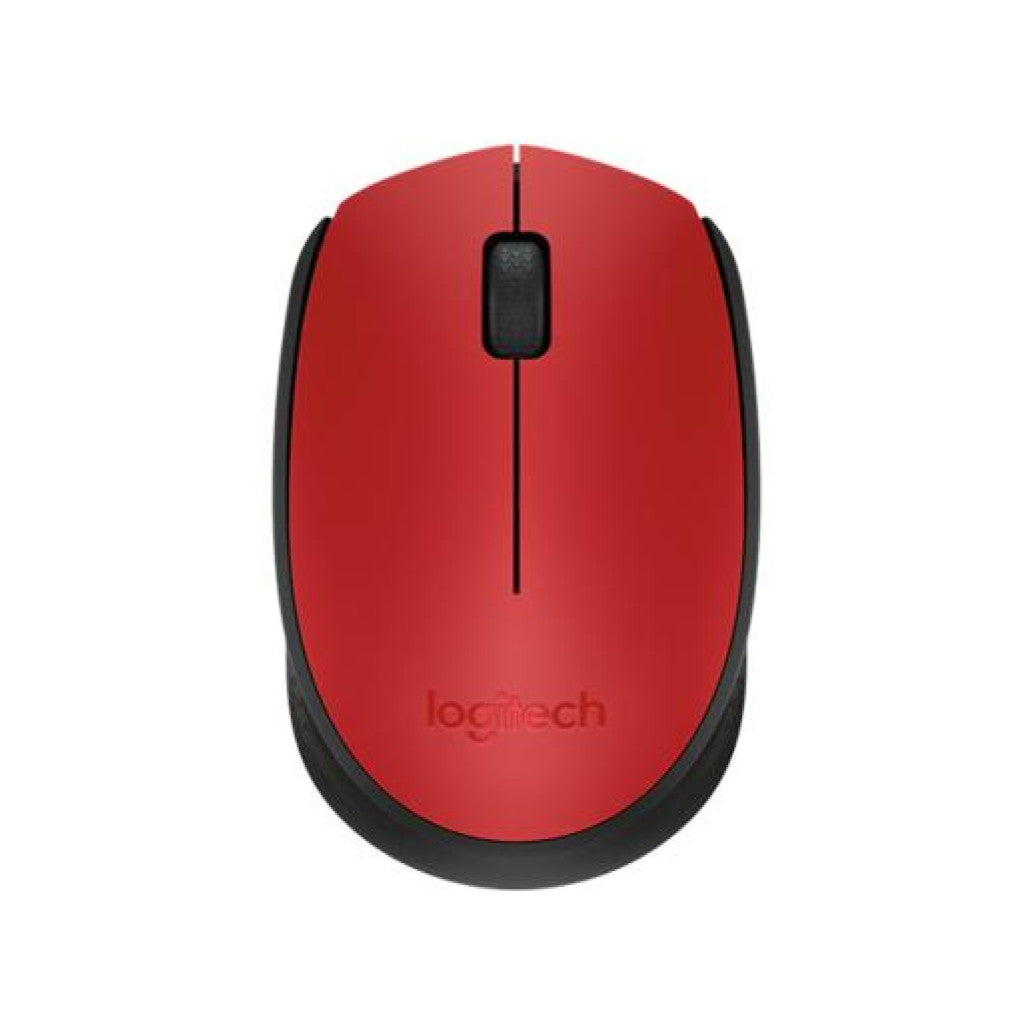Miš Logitech brezžična optična za notesnike M171 rdeča nano (910-004641)