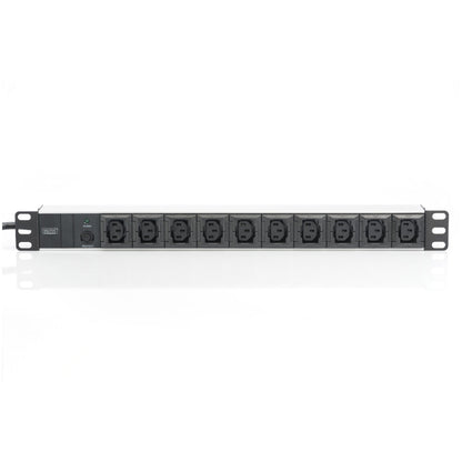 Razdelilec Digitus 48cm 10xEuro C13 ALU UPS Digitus črno/siv