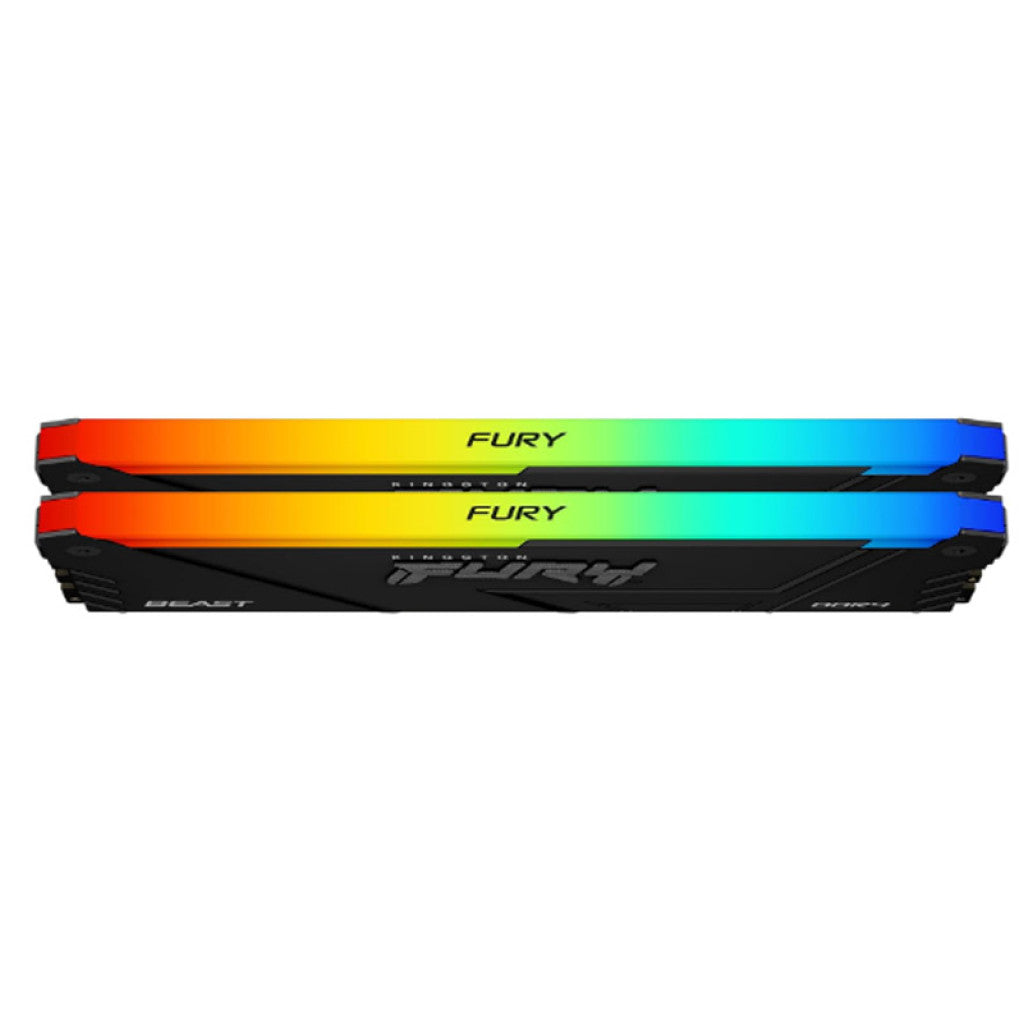 DDR4 32GB 3200MHz CL16 KIT (2x16GB) Kingston RGB Fury Beast 1,35V črna (KF432C16BB2AK2/32)