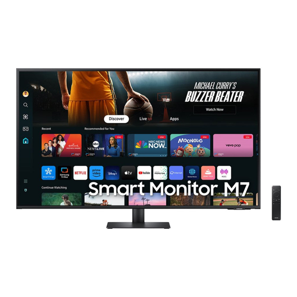 Monitor Samsung 109,2 cm (43,0") S43DM702UU 3840x2160 Smart TV Tizen VA 4ms 2xHDMI USB-C 65W USB Zvočniki 2x10W  NTSC72% BT WiFi HDR10 Smart M7