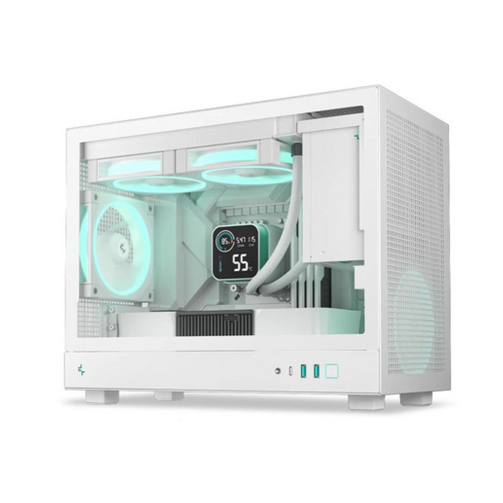Ohišje Deepcool CH160 PLUS WH microATX - bel