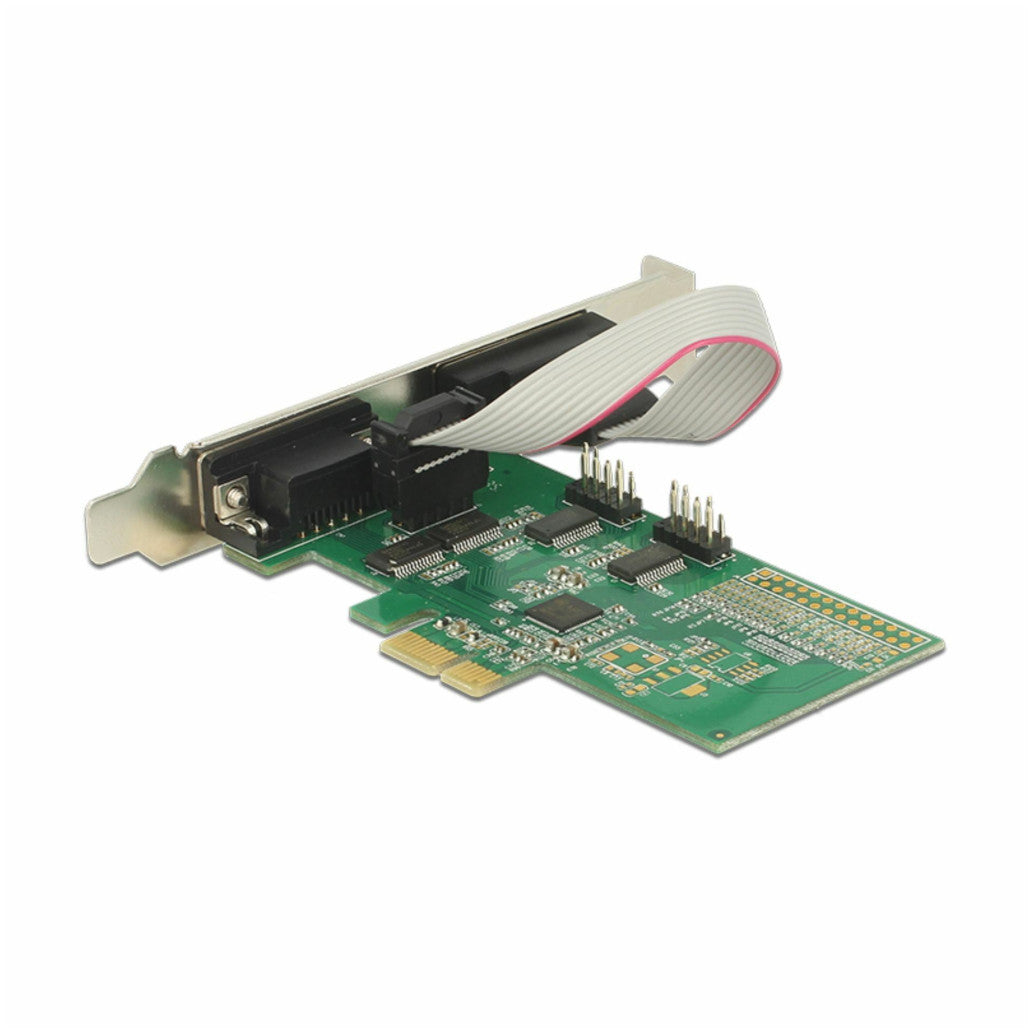 Kontroler PCI-Express => 4x serijski COM port RS232 9pin Delock + Low Profile 89557