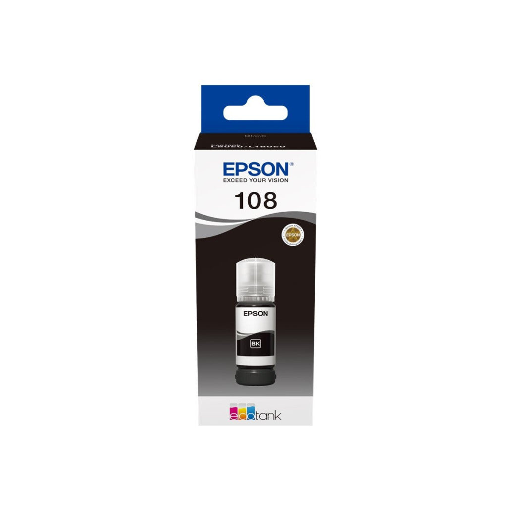 ČRNILO EPSON 108 za EcoTank 8050, ČRNO