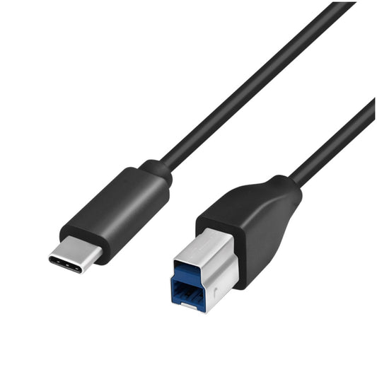 Kabel USB-C => USB-B 3.2 Gen1x1 A 1,0m Logilink - črn (CU0162) EOLS-P