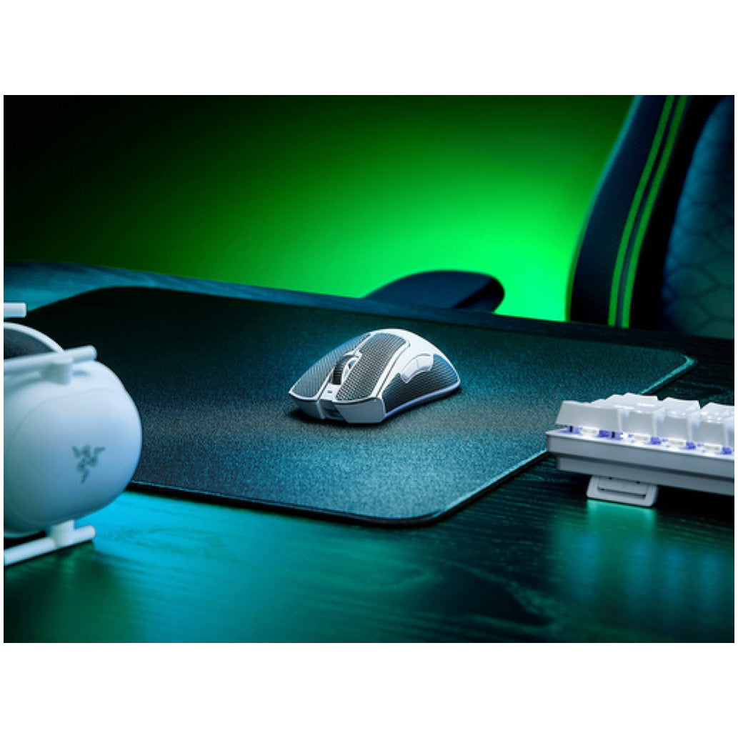 Miš Razer brezžična, USB DeathAdder V3 Pro optična gaming 5 gumbov 30000DPI bela (RZ01-04630200-R3G1)