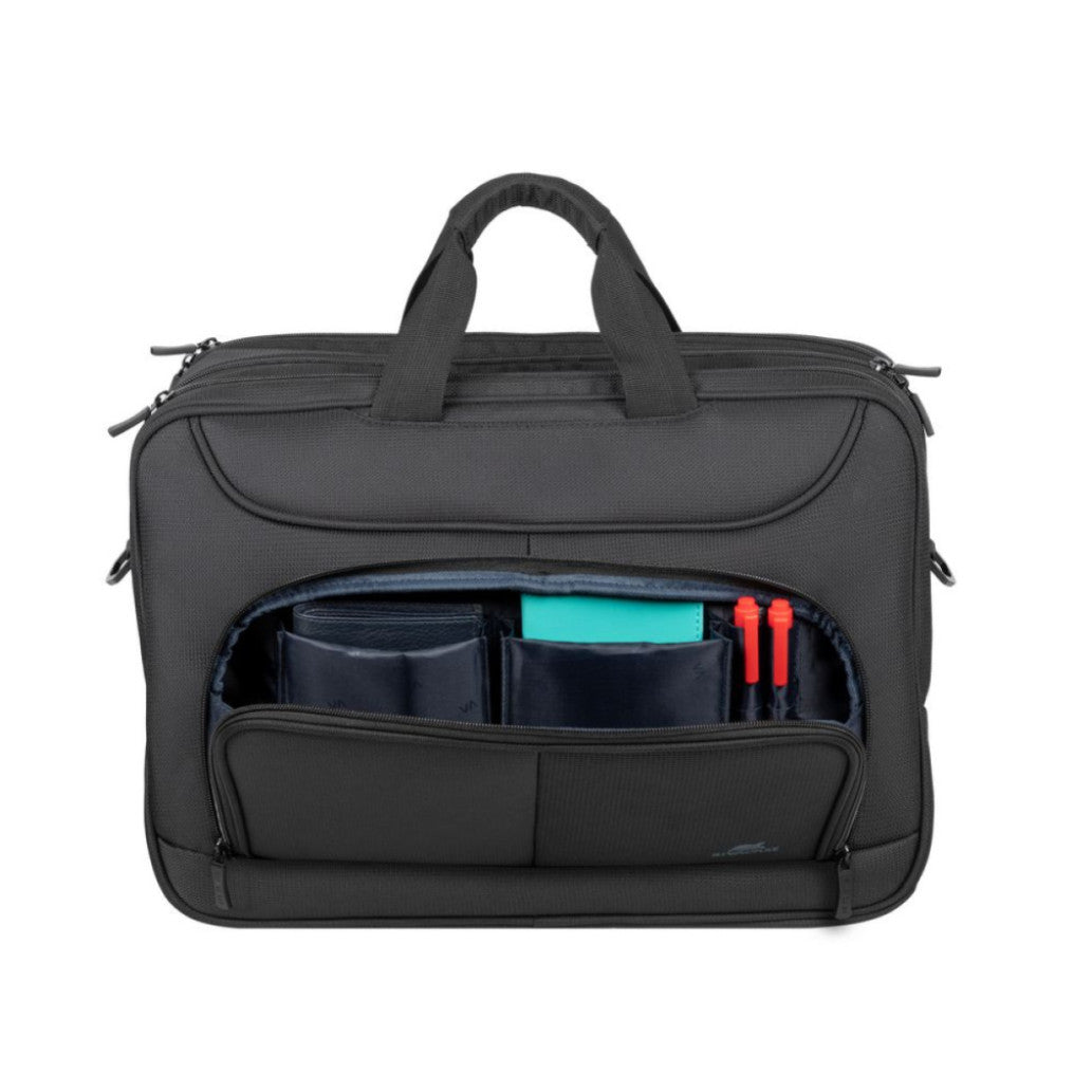 Torba za notesnik 39,6 cm (15,6″) RivaCase 8432 - prostorna črna (8432 BLACK)