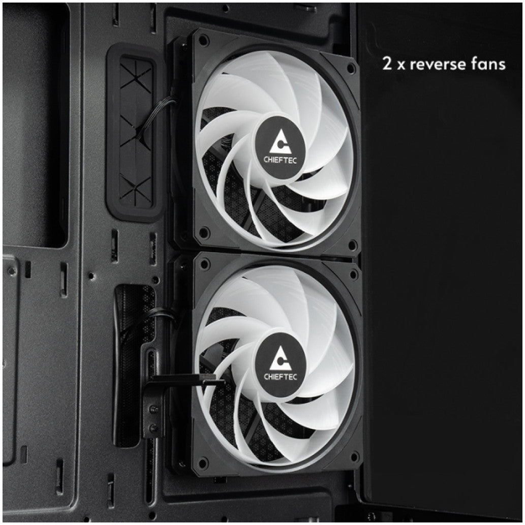 Ohišje Chieftec GT-01B-OP ATX - črna RGB
