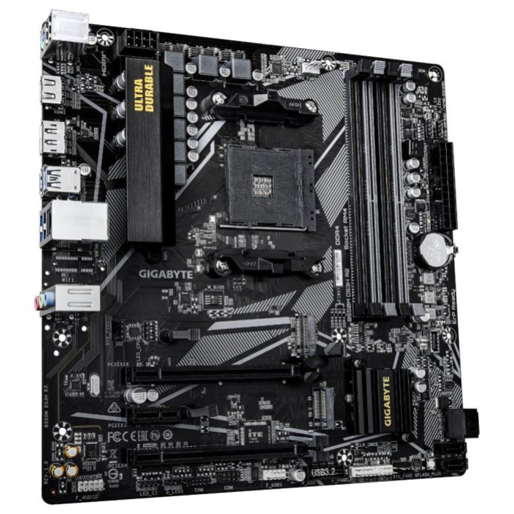 Osnovna plošča AM4 GigaByte B550M DS3H R2 mATX HDMI DP