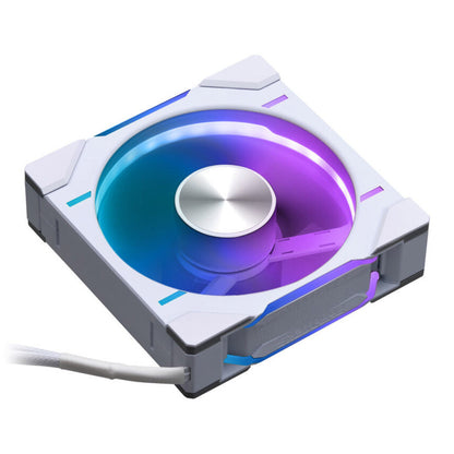 Ventilator Phanteks D30 120mm bela RGB Reverse Airflow