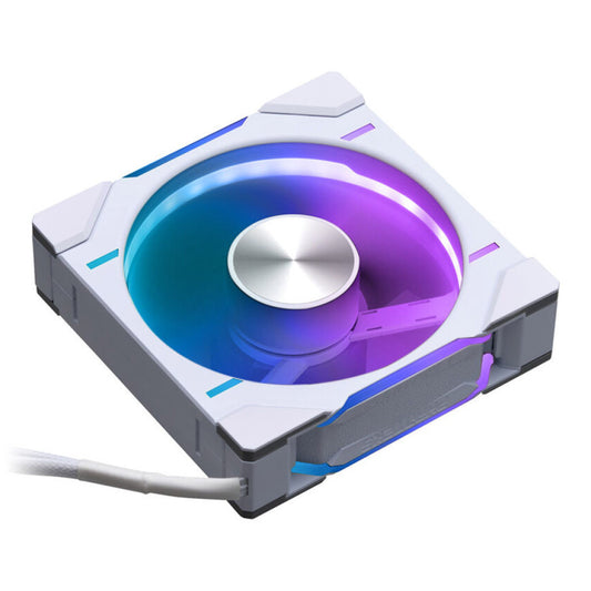 Ventilator Phanteks D30 120mm bela RGB Reverse Airflow