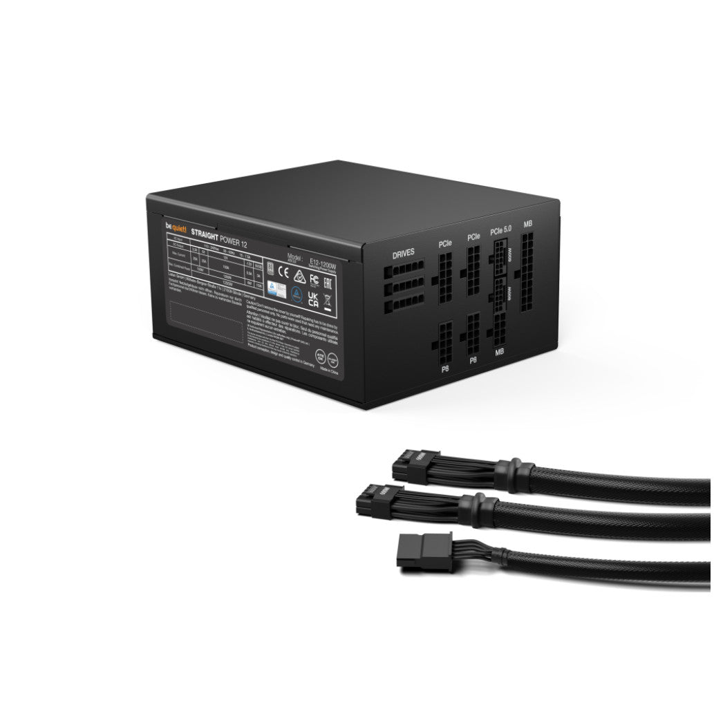 Napajalnik - 1200W Bequiet BN339 Straight Power 12 80Plus Platinum 94% ATX 3.0 Modular 135mm črna (BN339)