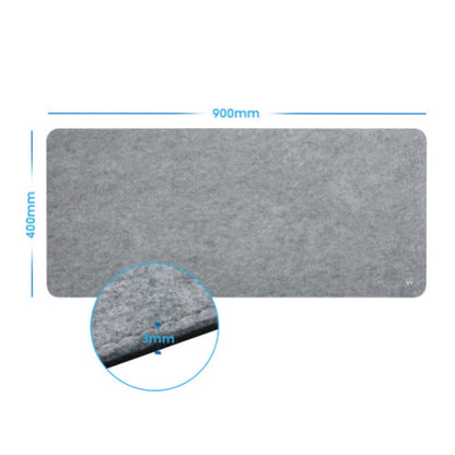 Podloga za miško Ewent filc 900x400x3mm XXL Nedrseča spodnja stran siva (EW3185)
