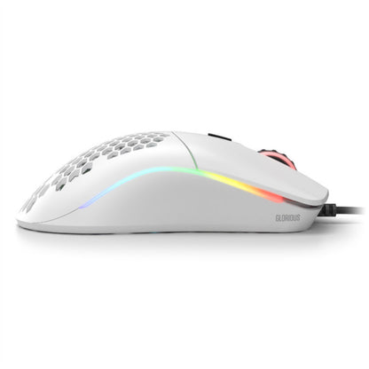 Gaming miška Žična Glorious Race Model O, bela mat (GO-WHITE)