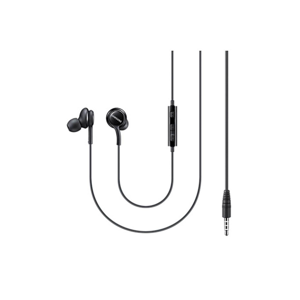 Slušalke žične ušesne 3,5mm stereo Samsung z mikrofonom črne (EO-IA500BBEGWW)