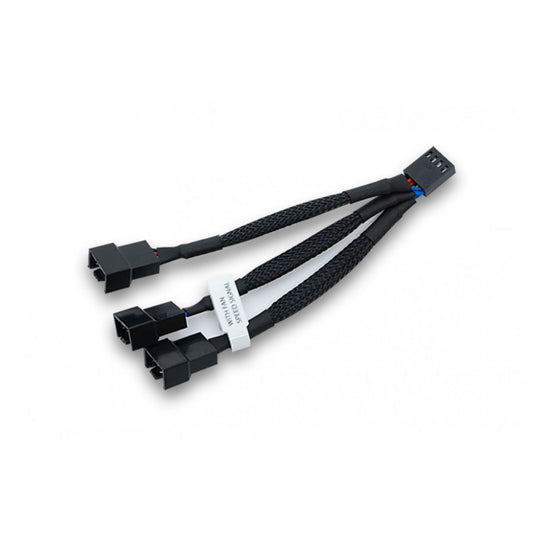 Splitter za ventilatorje EKWB 1x -> 3x4-pin , črna (10cm)