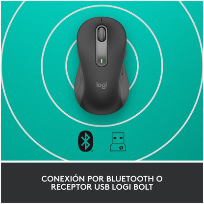 Miš brezžična + Bluetooth Logitech M650L 4000DPI za levičarje grafitna za levičarje (910-006239)