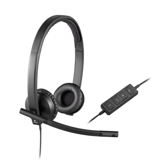Slušalke Logitech USB H570e stereo z mikrofonom (981-000575)