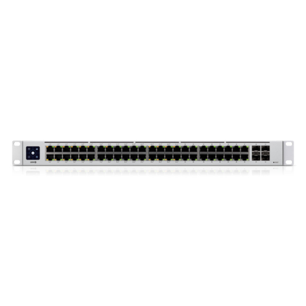 STIKALO 48-PORT 4x SFP UbiQuiti UniFi 100/1000 1000 PoE Managed Rack (USW-48-POE)