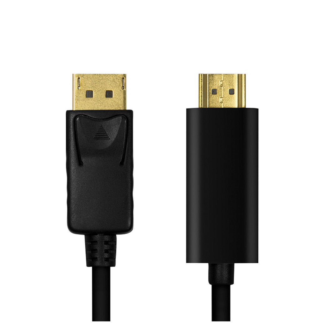Kabel DisplayPort(m)=>HDMI(m) 1,00m 4K/30Hz črn LogiLink (CV0126)