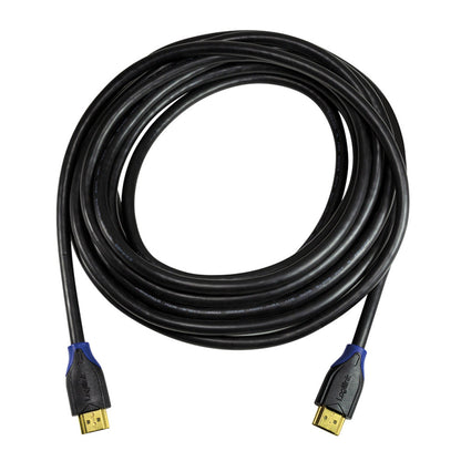 Kabel HDMI(m)=>HDMI(m) v2,0 10,00m 4K/60Hz pozlačeni kontakti črn LogiLink (CH0066)