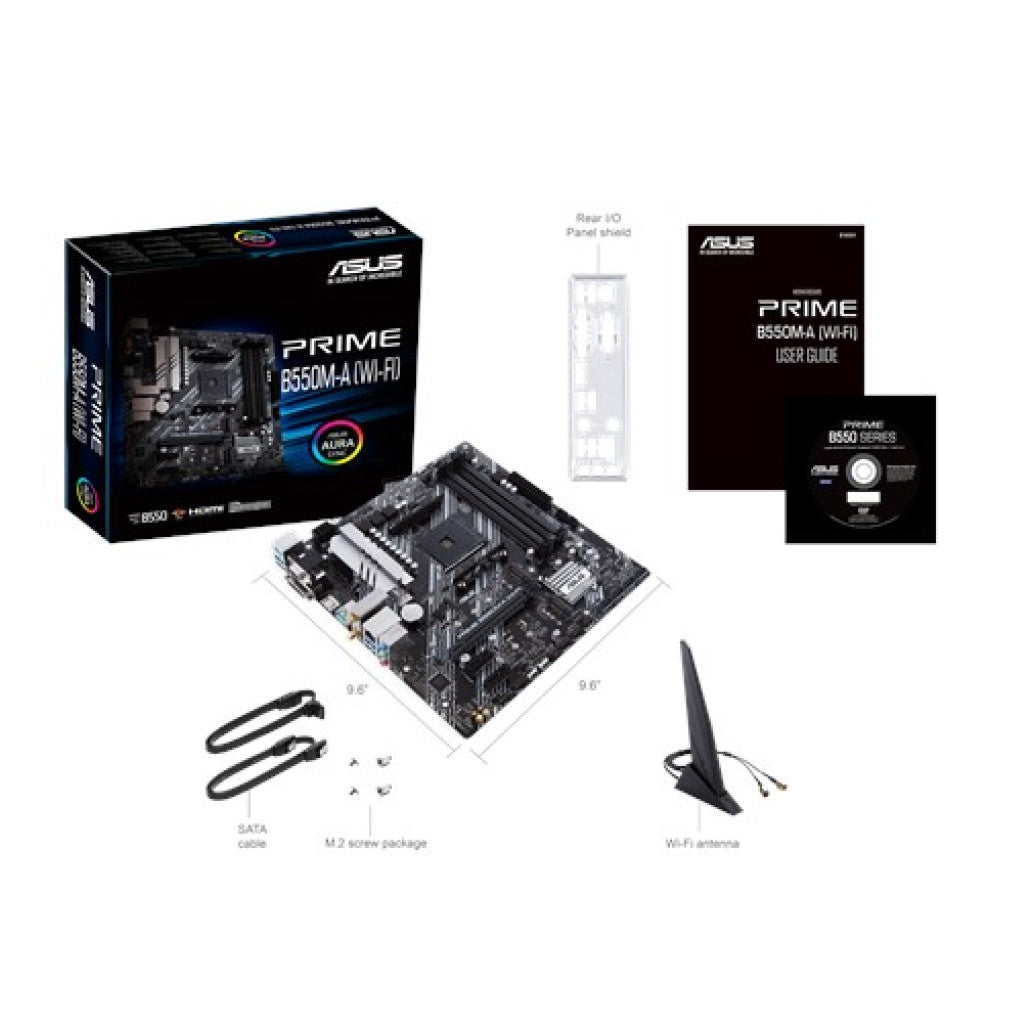 Osnovna plošča AM4 Asus PRIME B550M-A microATX VGA DVI HDMI