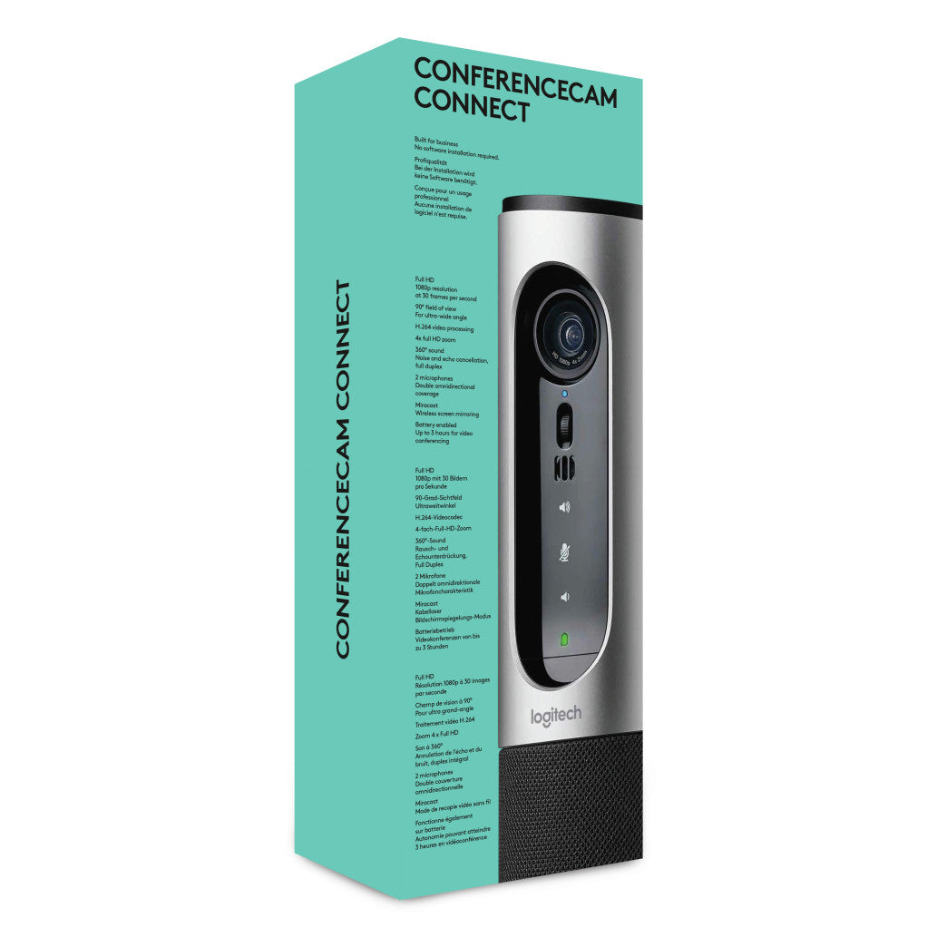 Konferenčni sistem Logitech ConferenceCam Connect BT USB-C 1080p daljinec mic-360° (960-001034)