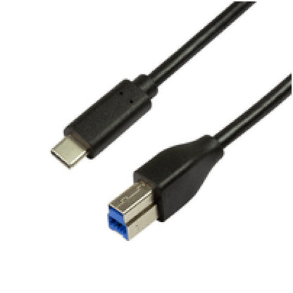 Kabel USB-C => USB-B 3.2 Gen1x1 A 2,0m Logilink - črn (CU0163) EOLS-P