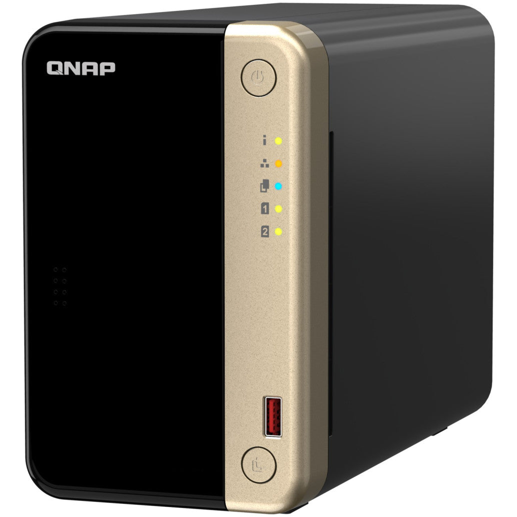 NAS ohišje QNAP TS-264-8G strežnik za 2 x 3.5 SATA in 2 x M.2 2280 PCIe N5095 8GB