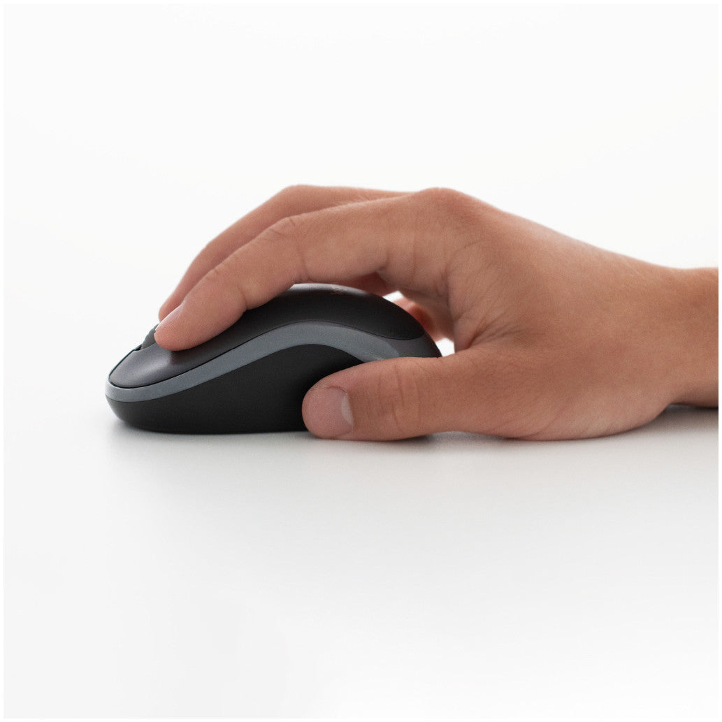Miš Logitech brezžična M185 za notesnike modra nano (910-002236)