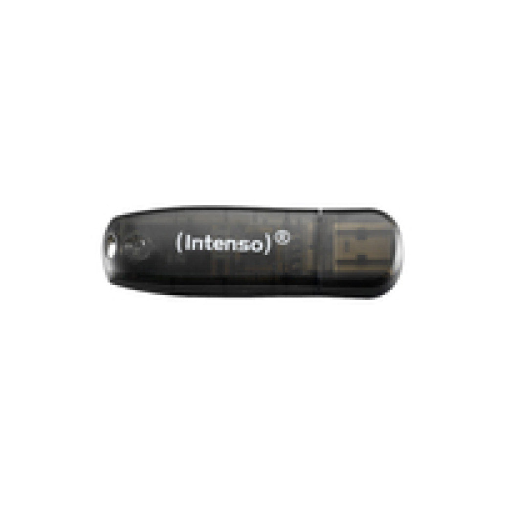 Spominski ključek 16GB USB 2.0 Intenso Rainbow Line 28MB/s 6,5MB/s - plastičen/s pokrovčkom/črn (3502470)