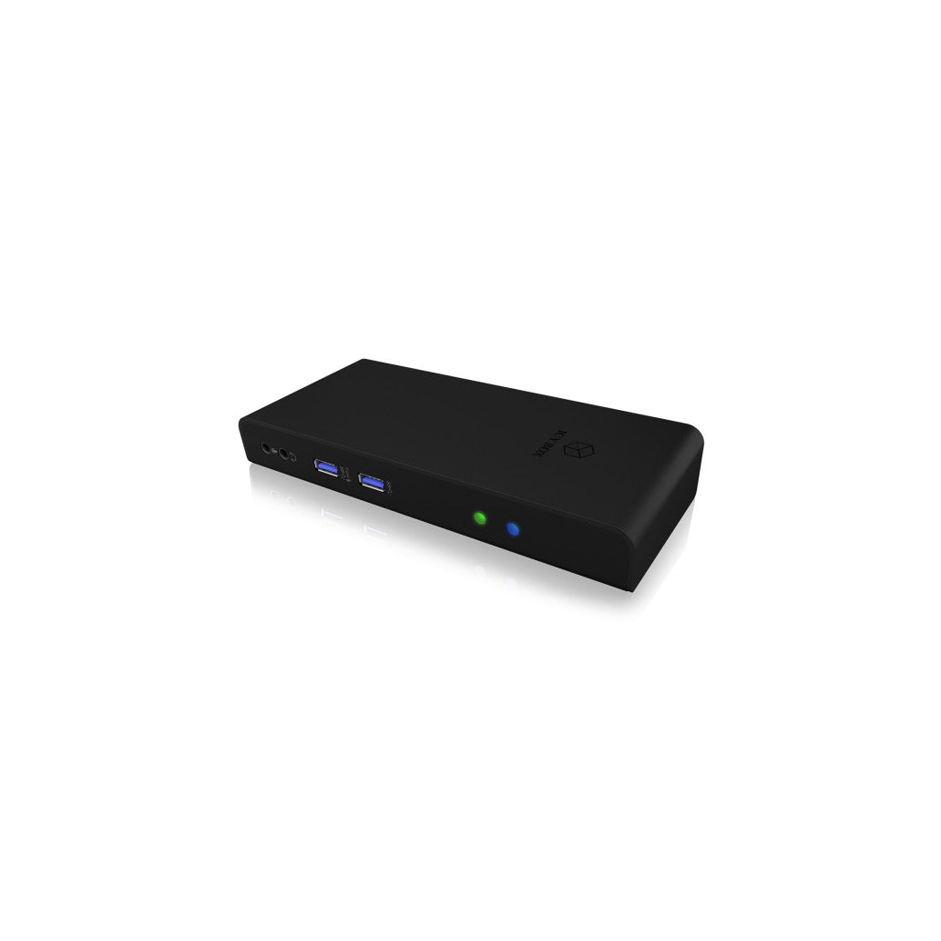 Priklopna postaja USB-C/A => 2x USB 3.0 tip A 4x USB 2.0 tip A 2x HDMI 1x RJ45 1x 3,5mm audio Icybox + napajlnik priložen (IB-DK2251AC)
