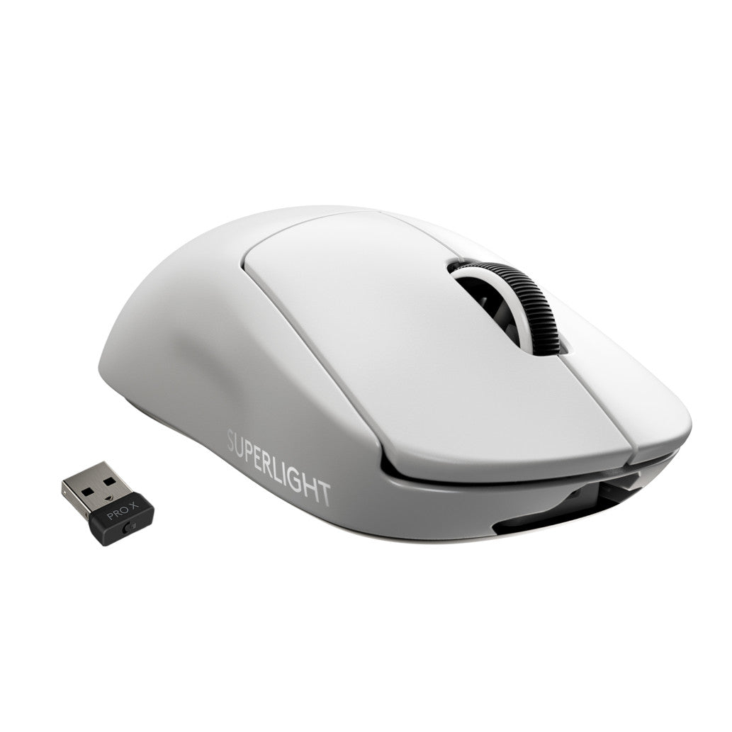 Gaming miška brezžična Logitech G PRO X Superlight, bela bel (910-005942)