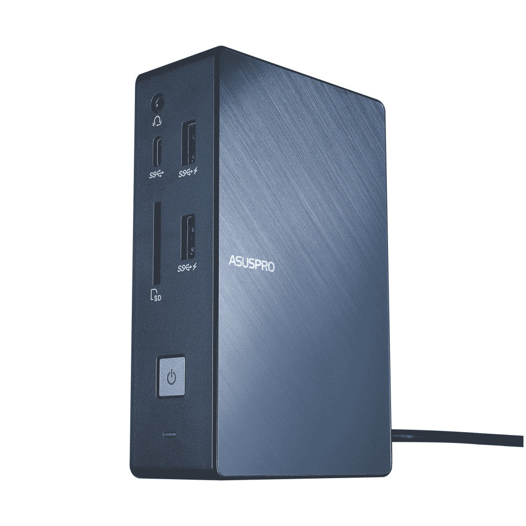 Priklopna postaja USB-C => Asus SlimPro Dock 2 1x HDMI 2xDisplayPort 1xVGA USB 2xUSB-C 180W Čitalec kartic (90NX0460-P00030)