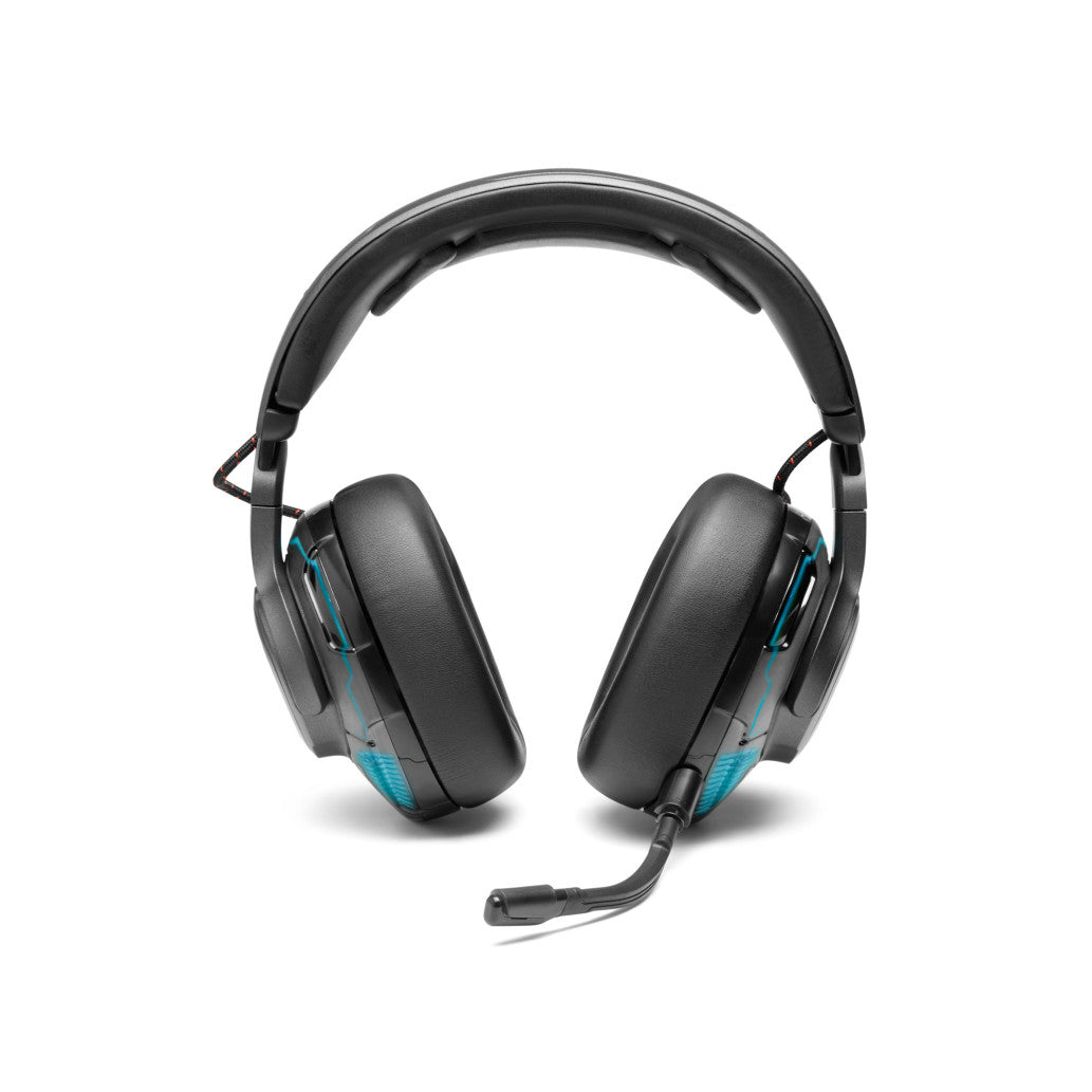 Slušalke žične JBL naglavne USB Quantum One črne RGB (JBLQUANTUMONEBLK)