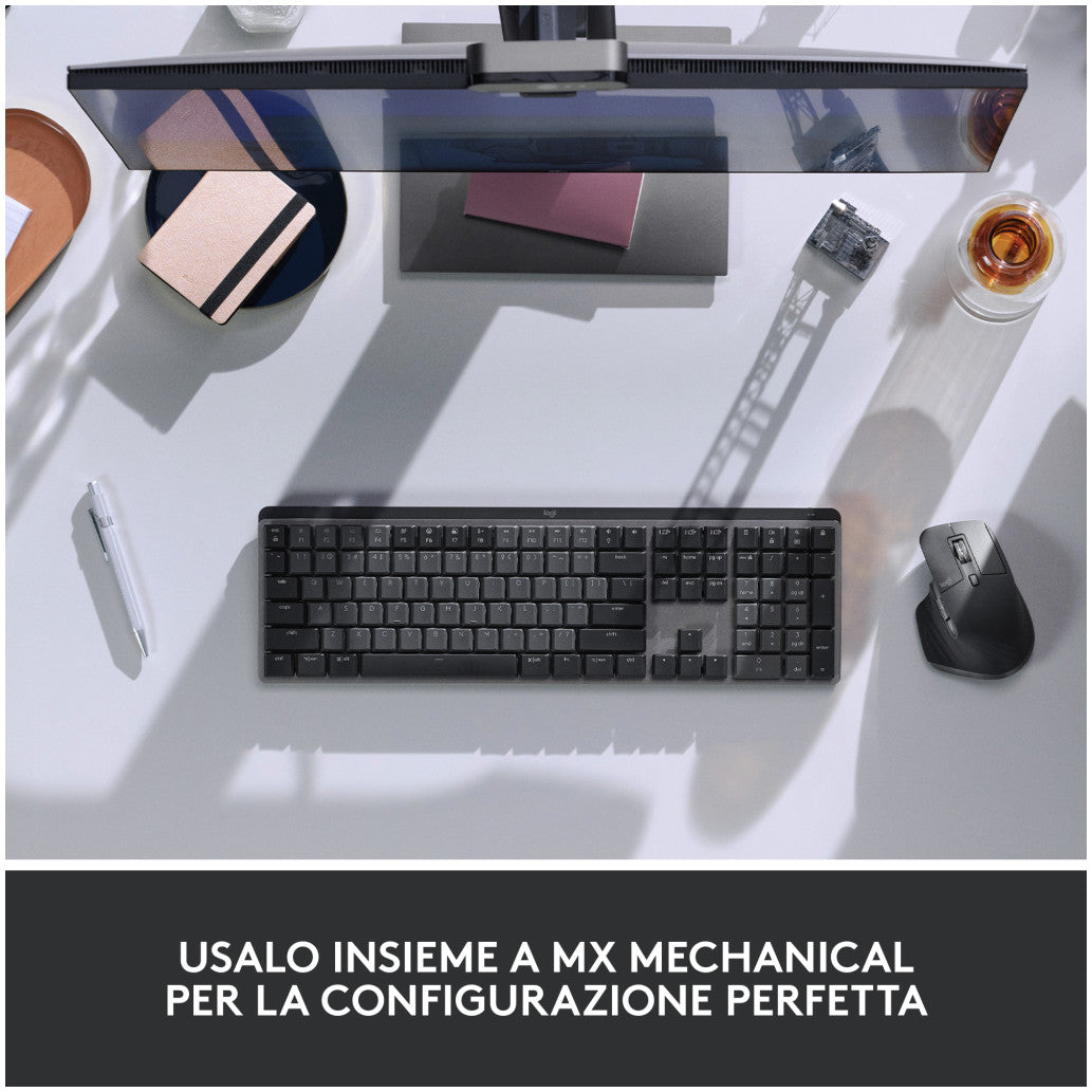 Miš brezžična + Bluetooth Logitech MX Master 3S Performance 8000DPI Unifying Bolt grafitna (910-006559)